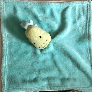 Chickpea Lovey Security Blanket Dinosaur Teal Blue‎ Yellow